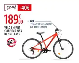 Intersport Vélo enfant cliff evo max offre