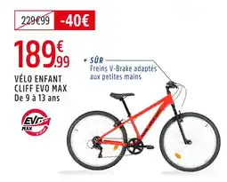 Intersport Nakamura vélo enfant cliff evo max offre