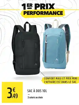 Intersport Quecha sac à dos 10l offre