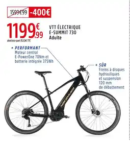 Intersport Nakamura vtt électrique e-summit 730 adulte offre