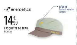 Intersport Energetics casquette de trail adulte offre