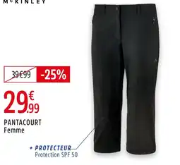 Intersport Mckinley pantacourt femme offre