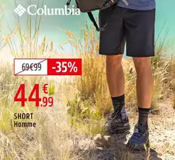 Intersport Columbia short homme offre
