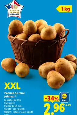 Lidl Pomme de terre primeur xxl offre