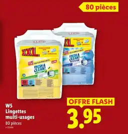 Lidl W5 lingettes multi-usages offre