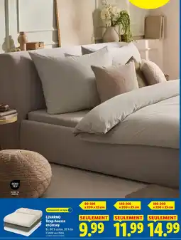 Lidl Livarno drap-housse en jersey offre