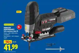 Lidl Parkside performance scie sauteuse sans fil offre