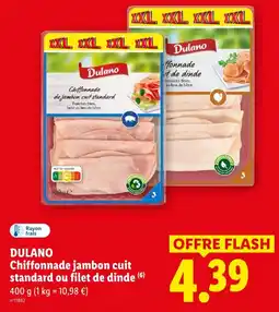 Lidl Dulano chiffonnade jambon cuit standard offre