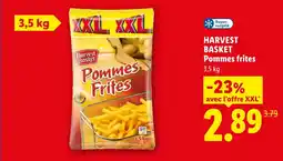 Lidl Harvest basket pommes frites offre