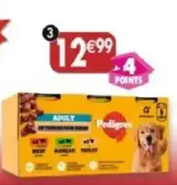 Maximo 6 boîtes 1/2 pedigree de terrines pour chien adulte boeuf, poulet, agneau offre