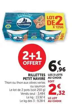 Hyper U Petit navire - rillettes offre