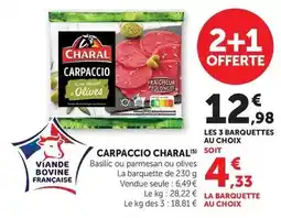Hyper U Charal - carpaccio offre