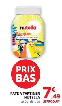 Hyper U Ferrero - pate a tartiner nutella offre