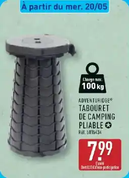 ALDI ADVENTURIDGE Tabouret de camping pliable offre