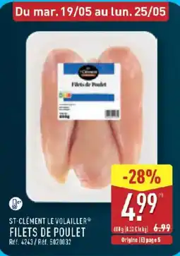 ALDI ST-CLÉMENT LE VOLAILLER Filets de poulet offre