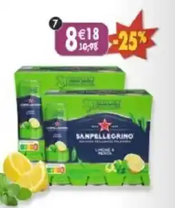 Maximo Lot de 2 packs de 6 boîtes de san pellegrino au jus de citron et menthe offre