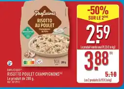 ALDI DAYLICIOUS Risotto poulet champignons offre