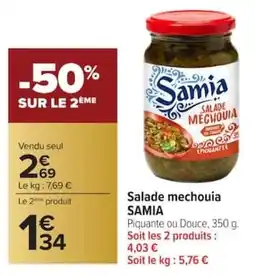 Carrefour Salade mechouia samia offre