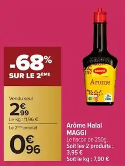 Carrefour Arôme halal maggi offre