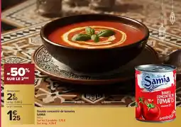Carrefour Double concentré de tomates samia offre
