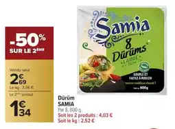 Carrefour Dürüm samia offre