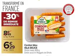 Carrefour Cordon bleu isla delice offre