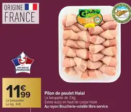 Carrefour Pilon de poulet halal offre