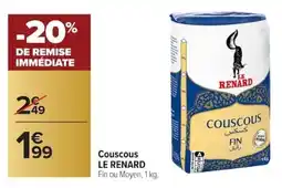Carrefour Couscous le renard offre