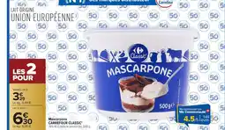 Carrefour Mascarpone carrefour classic offre