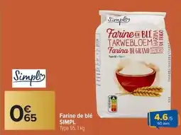 Carrefour Farine de blé simpl offre