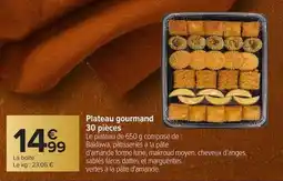Carrefour Plateau gourmand 30 pièces offre