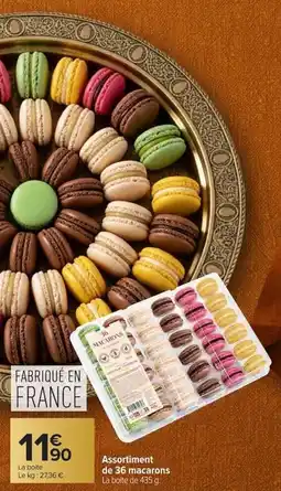 Carrefour Assortiment de 36 macarons offre