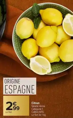 Carrefour Citron offre