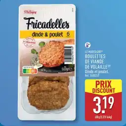 ALDI LE MARSIGNY Boulettes de viande de volaille offre