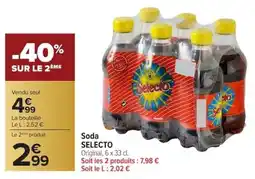 Carrefour Soda selecto offre