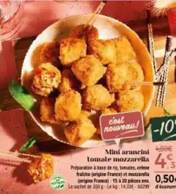 Thiriet Mini arancini tomate mozzarella offre