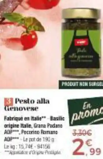 Thiriet Pesto alla genovese offre