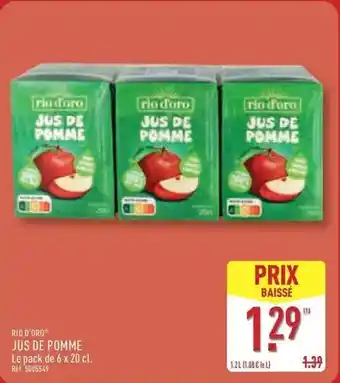 ALDI Rio - jus de pomme offre
