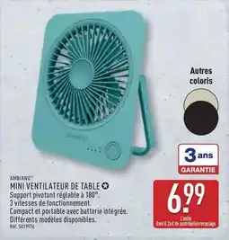 ALDI Mini ventilateur de table offre