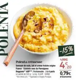 Thiriet Polenta cremeuse offre