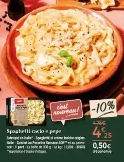 Thiriet Spaghetti cacio e pepe offre