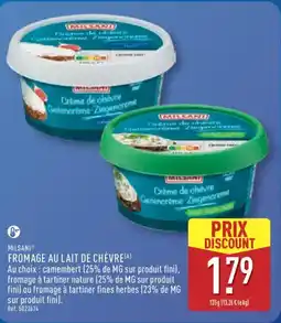 ALDI MILSANI Fromage au lait de chèvre offre
