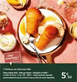 Thiriet 2 babas au limoncello offre