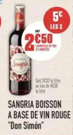 Grand Frais Sangria boisson a base de vin rouge don simón offre