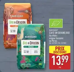 ALDI BARISSIMO Café en grains bio offre