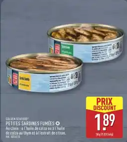 ALDI GOLDEN SEAFOOD Petites sardines fumées offre