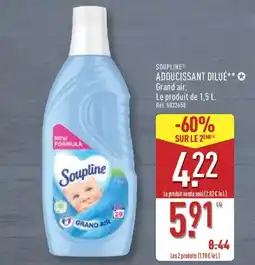 ALDI SOUPLINE Adoucissant dilué offre