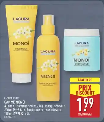 ALDI LACURA BODY Gamme monoï offre