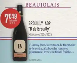Grand Frais Brouilly aop b de brouilly offre