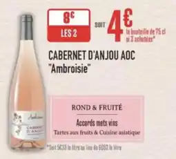 Grand Frais Cabernet d'anjou aoc ambroisie offre